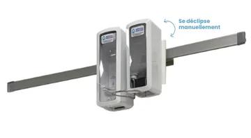 Rail médicalisé pour accessoires d'hygiène