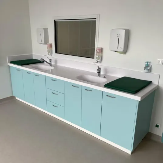 Paillasse de laboratoire en situation